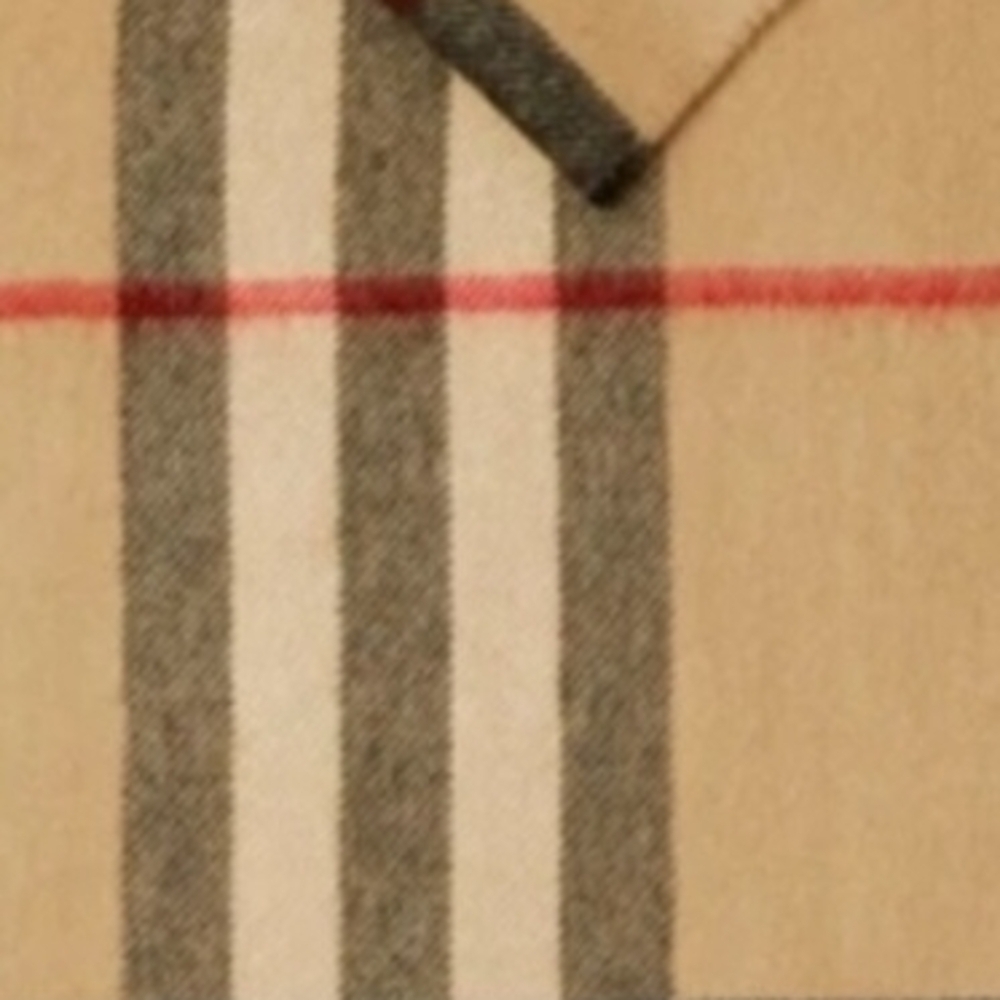 New Clara Clark Tan and Black Plaid Scarf - Picture 5 of 5